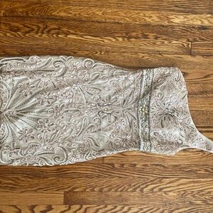 Womens Sue Wong beaded cocktail dress